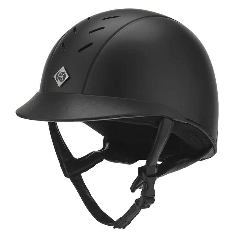 Charles Owen Ayrbrush Riding Hat Unisex in Black Size 56cm and Above